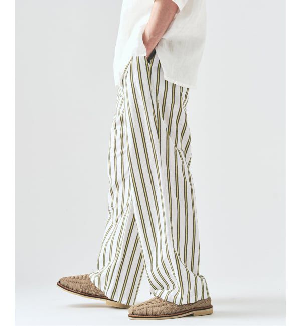 417 EDIFICE「ノルマンディーリネン パンツ」|スラックス|