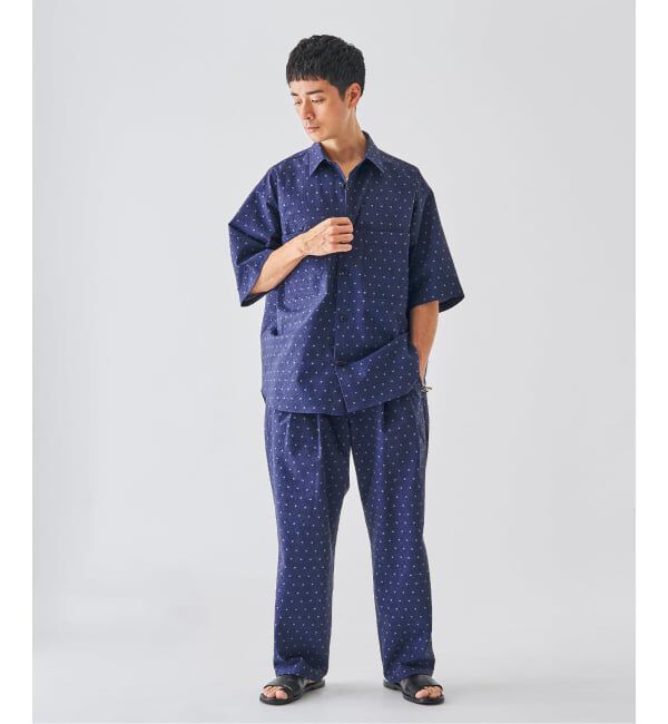 EDIFICE「《予約》サッカー プリント イージー パンツ」|スラックス|