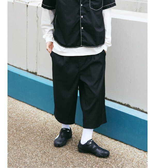 JOURNAL STANDARD「TR モダン スリー クォーター パンツ」|スラックス|ブラック