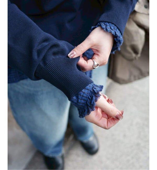 journal standard luxe「ハイツイストテンジク クルーネックプルオーバー」|ニット・セーター|