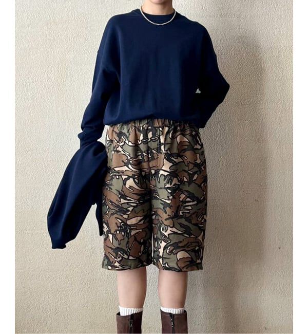 journal standard luxe「ハイツイストテンジク クルーネックプルオーバー」|ニット・セーター|ネイビー