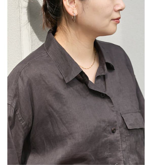 JOURNAL STANDARD「《予約》リネンレギュラーロールアップシャツ」|シャツ・ブラウス|
