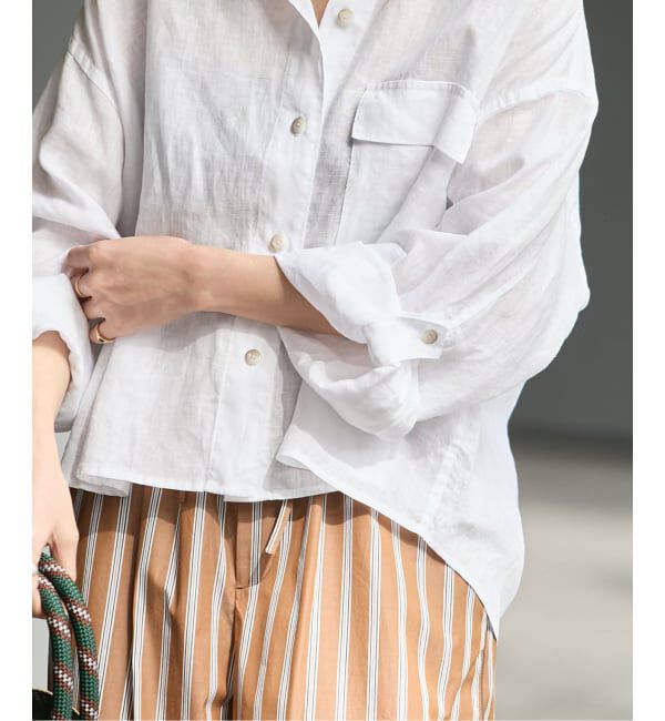 JOURNAL STANDARD「《予約》リネンレギュラーロールアップシャツ」|シャツ・ブラウス|
