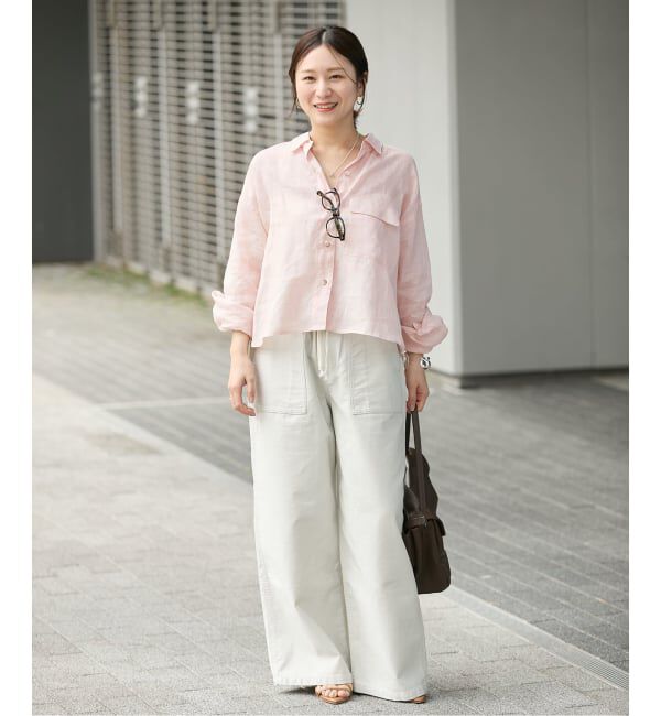 JOURNAL STANDARD「《予約》リネンレギュラーロールアップシャツ」|シャツ・ブラウス|