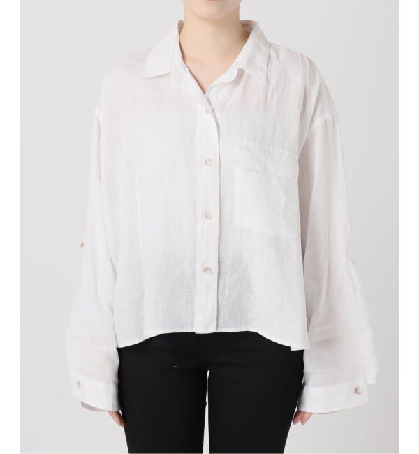 JOURNAL STANDARD「《予約》リネンレギュラーロールアップシャツ」|シャツ・ブラウス|