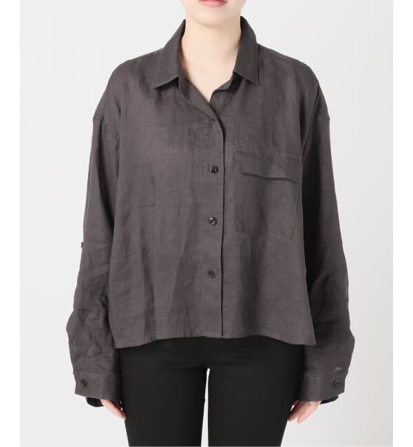 JOURNAL STANDARD「《予約》リネンレギュラーロールアップシャツ」|シャツ・ブラウス|