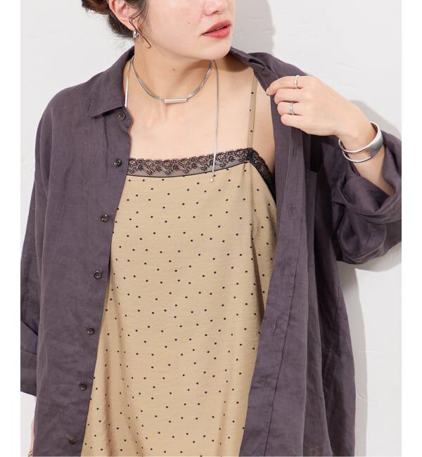 JOURNAL STANDARD「《予約》ドットプリントキャミ」|シャツ・ブラウス|ベージュ