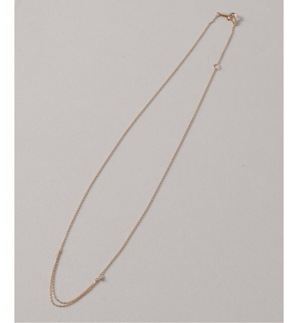 Lilas by Spick&Span「《WEB限定》デュアルチェーンダイヤネックレス K10」|ネックレス|