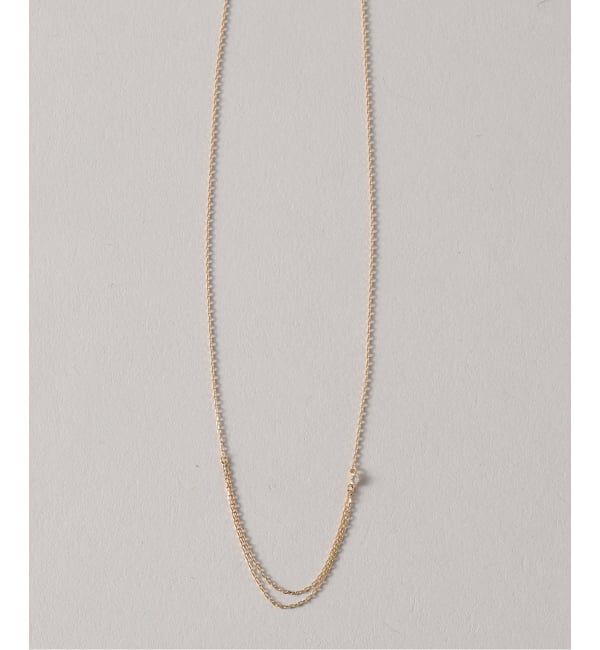 Lilas by Spick&Span「《WEB限定》デュアルチェーンダイヤネックレス K10」|ネックレス|