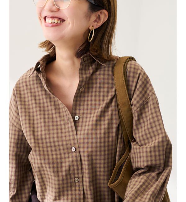 FRAMeWORK「ミニチェックレギュラーシャツ」|シャツ・ブラウス|