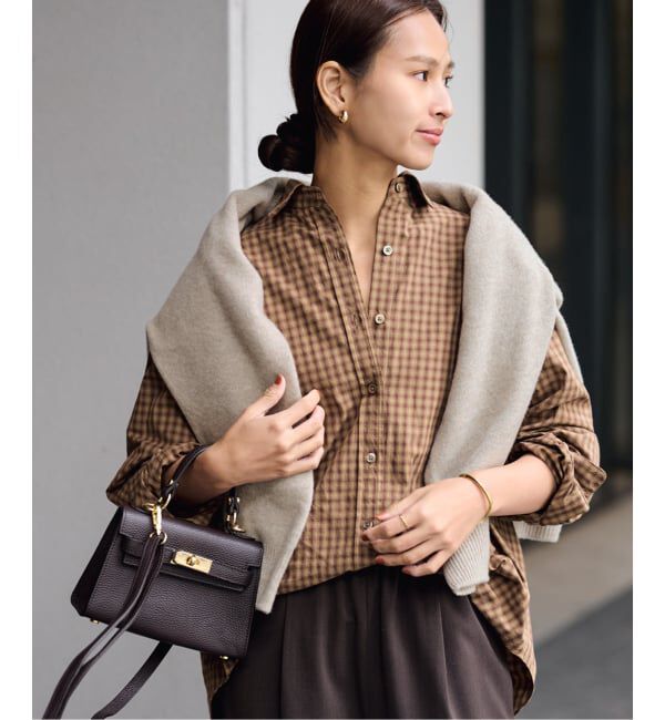 FRAMeWORK「ミニチェックレギュラーシャツ」|シャツ・ブラウス|