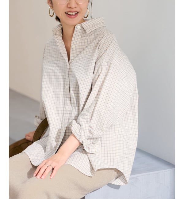 FRAMeWORK「ミニチェックレギュラーシャツ」|シャツ・ブラウス|