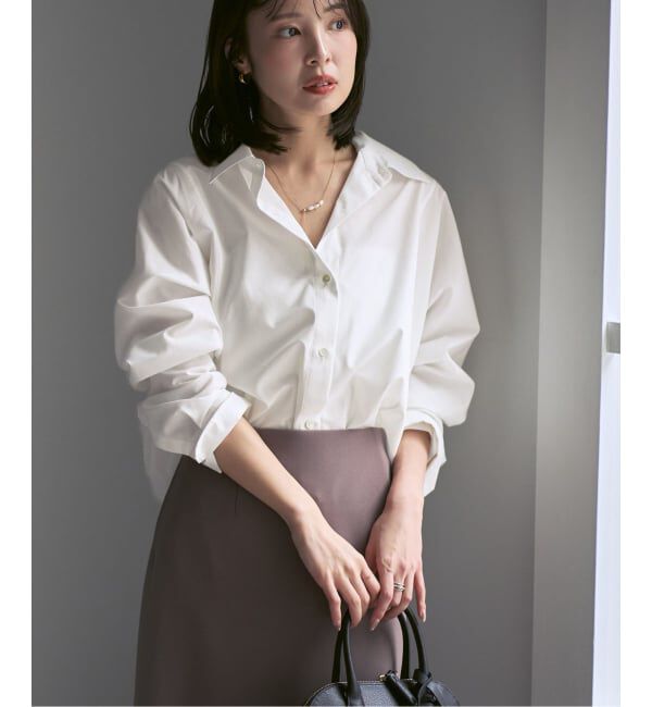 NOBLE「エフォートレスコットンニュアンスシャツ」|シャツ・ブラウス|