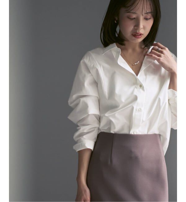 NOBLE「エフォートレスコットンニュアンスシャツ」|シャツ・ブラウス|