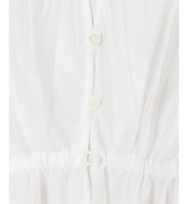 NOBLE「《追加予約》ランダムプリーツペプラムブラウス」|シャツ・ブラウス|