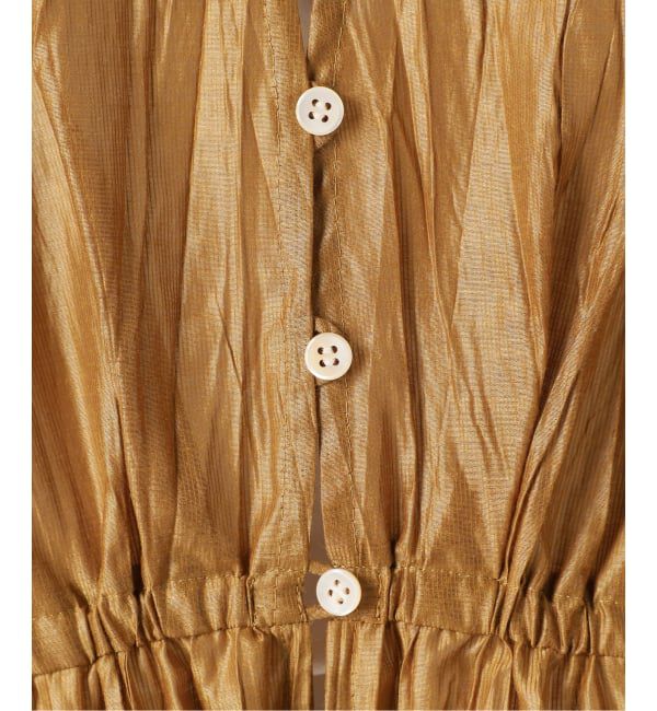 NOBLE「《追加予約》ランダムプリーツペプラムブラウス」|シャツ・ブラウス|