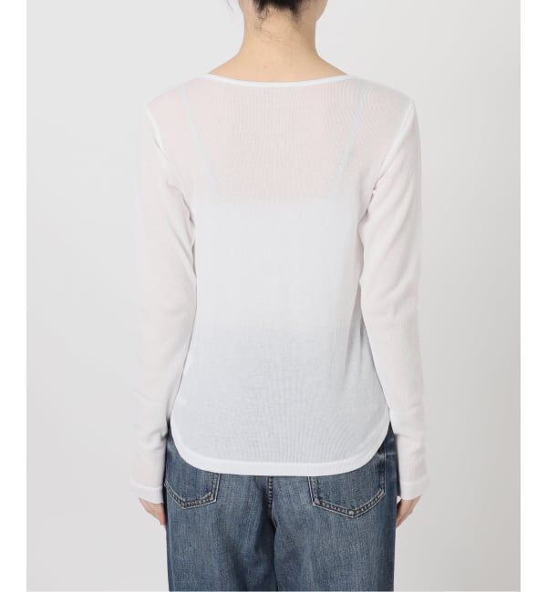 Spick and Span「シアーヘンリーネックTシャツ」|Tシャツ・カットソー|