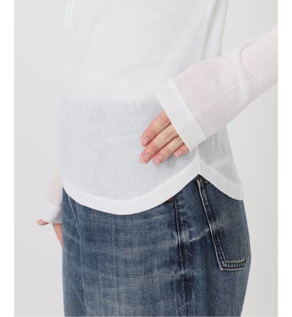 Spick and Span「シアーヘンリーネックTシャツ」|Tシャツ・カットソー|