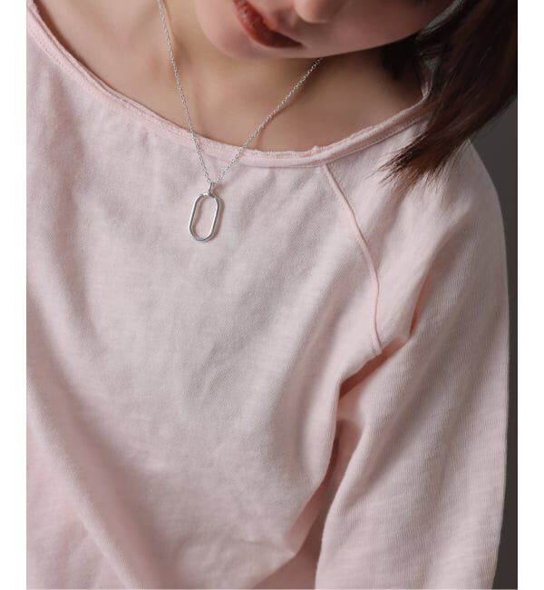 Spick and Span「《予約》【SAMH by LILAS】グラスホルダーネックレスオーバル SV」|ネックレス|