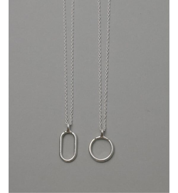 Spick and Span「《予約》【SAMH by LILAS】グラスホルダーネックレスオーバル SV」|ネックレス|