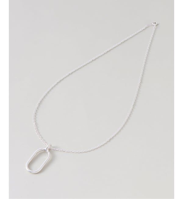 Spick and Span「《予約》【SAMH by LILAS】グラスホルダーネックレスオーバル SV」|ネックレス|