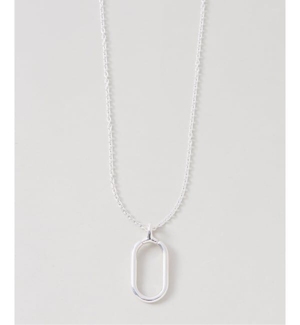 Spick and Span「《予約》【SAMH by LILAS】グラスホルダーネックレスオーバル SV」|ネックレス|