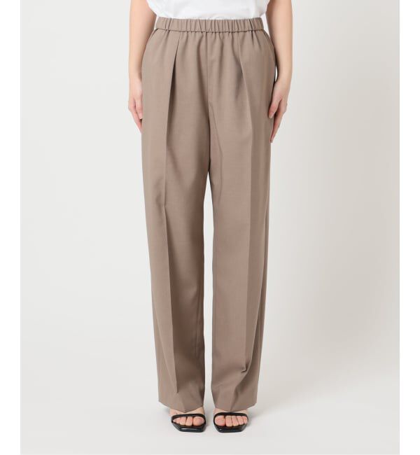 U by SPICK&SPAN「《予約》リネンライクウォッシャブルパンツ」|スラックス|