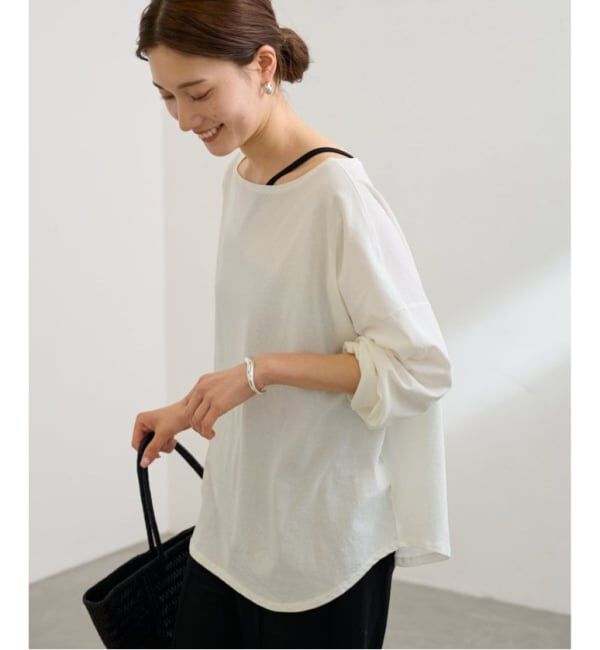 FRAMeWORK「≪新色 / 追加予約≫ドライタッチコットンL/Tee」|Tシャツ・カットソー|ホワイト