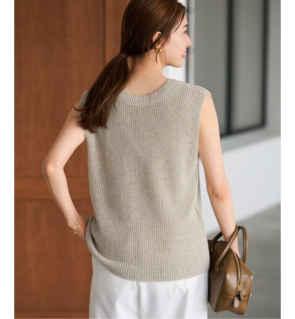 FRAMeWORK「≪追加予約≫ウォッシャブルPLリネン混2WAYニット」|ニット・セーター|