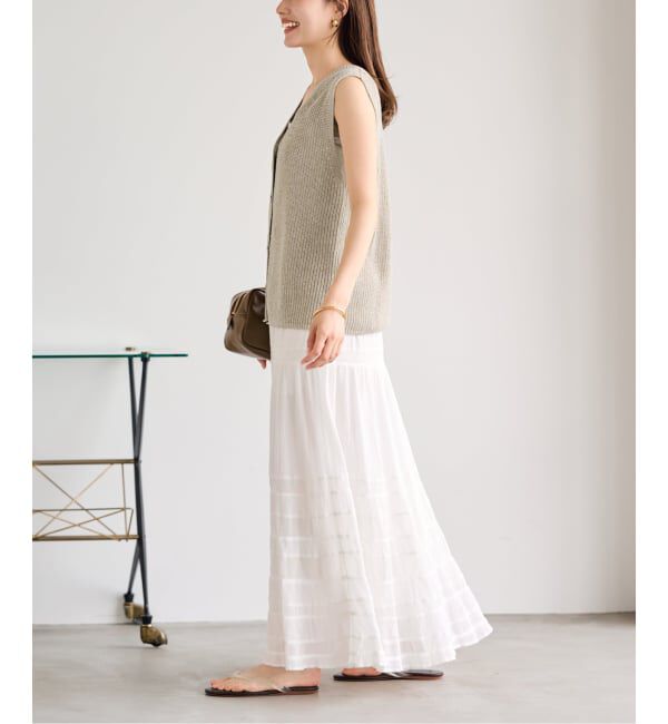 FRAMeWORK「≪追加予約≫ウォッシャブルPLリネン混2WAYニット」|ニット・セーター|