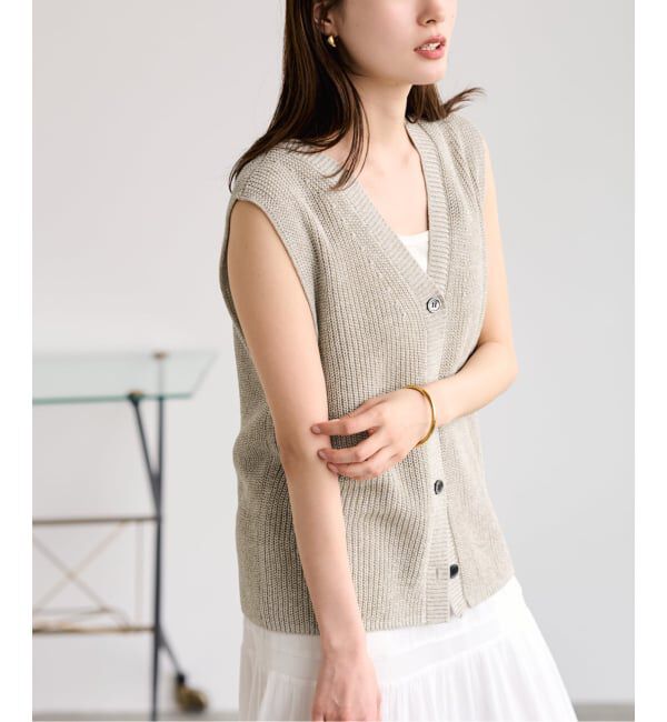 FRAMeWORK「≪追加予約≫ウォッシャブルPLリネン混2WAYニット」|ニット・セーター|