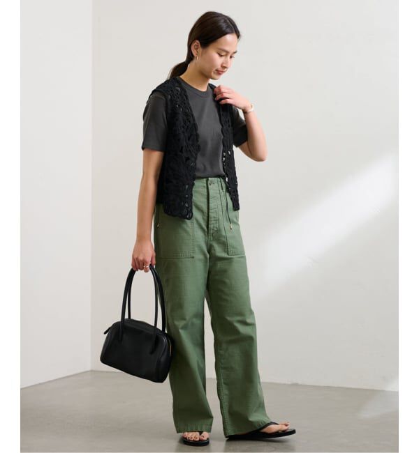 FRAMeWORK「≪追加予約≫コットンレースエンブロイダリーVEST」|ダウンベスト・ベスト|