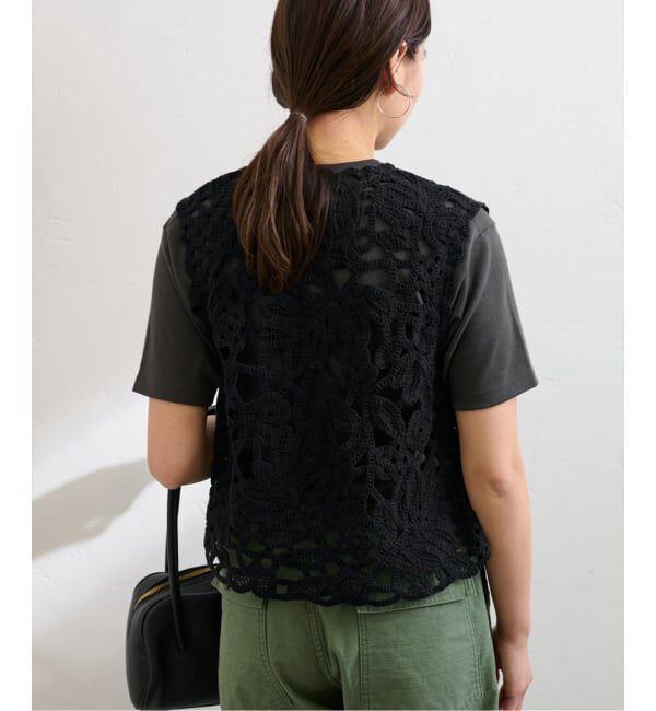 FRAMeWORK「≪追加予約≫コットンレースエンブロイダリーVEST」|ダウンベスト・ベスト|