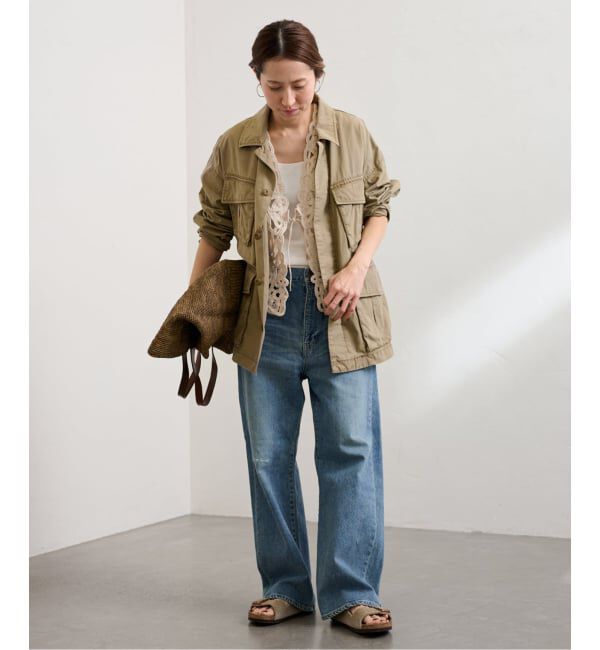 FRAMeWORK「≪追加予約≫コットンレースエンブロイダリーVEST」|ダウンベスト・ベスト|