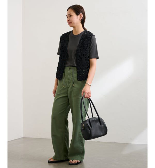 FRAMeWORK「≪追加予約≫コットンレースエンブロイダリーVEST」|ダウンベスト・ベスト|