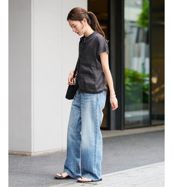 FRAMeWORK「≪一部カラーWEB限定 / 追加予約≫キャップスリーブドロストシャツ」|シャツ・ブラウス|