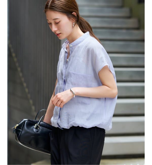 FRAMeWORK「≪一部カラーWEB限定 / 追加予約≫キャップスリーブドロストシャツ」|シャツ・ブラウス|