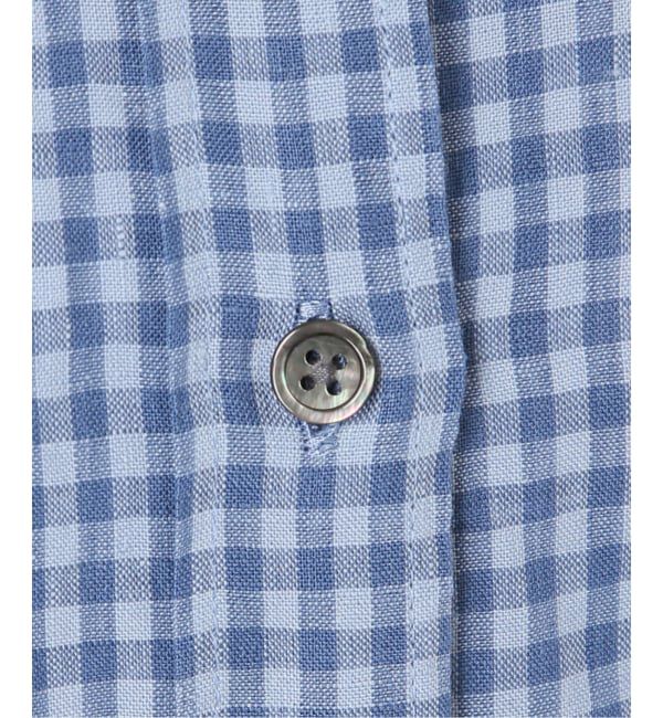 FRAMeWORK「≪一部カラーWEB限定 / 追加予約≫ライトフレンチリネンストライプ&チェックシャツ」|シャツ・ブラウス|