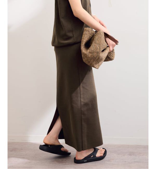 FRAMeWORK「≪追加予約≫フルニードルニットミディスカート」|スカート|