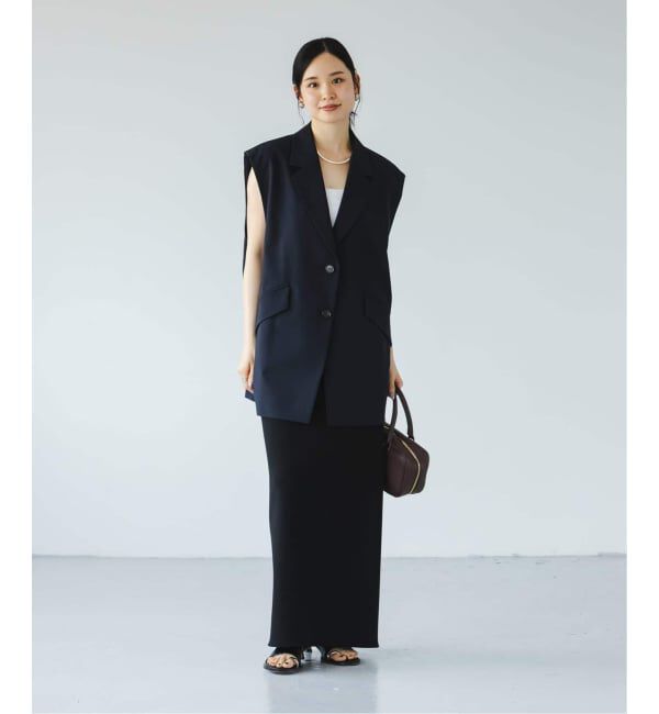 NOBLE「《追加予約・セットアップ対応》コンフォートジャージーライクタイトスカート」|スカート|