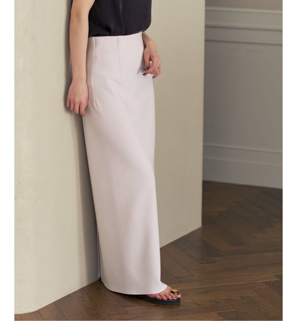 NOBLE「《追加予約・セットアップ対応》コンフォートジャージーライクタイトスカート」|スカート|