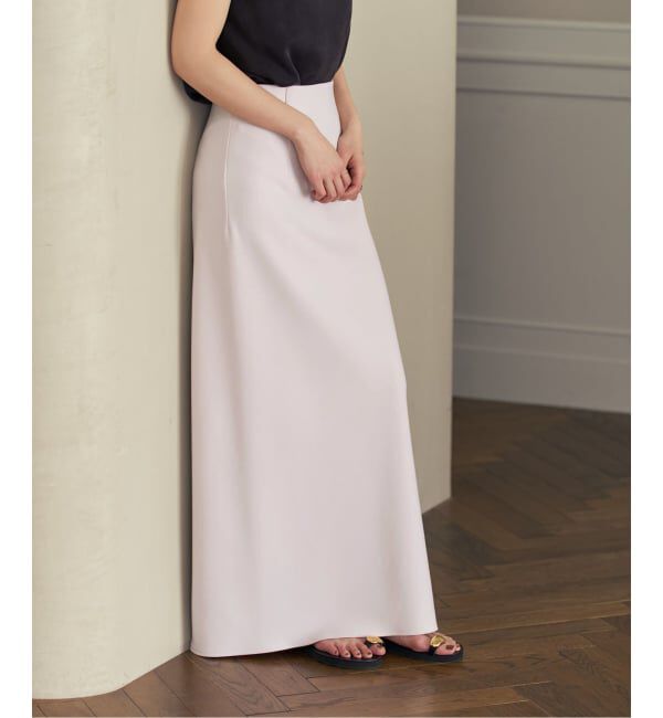 NOBLE「《追加予約・セットアップ対応》コンフォートジャージーライクタイトスカート」|スカート|