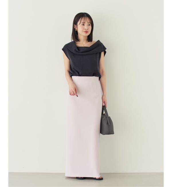 NOBLE「《追加予約・セットアップ対応》コンフォートジャージーライクタイトスカート」|スカート|