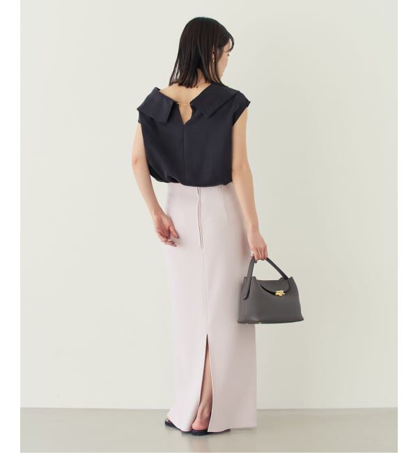 NOBLE「《追加予約・セットアップ対応》コンフォートジャージーライクタイトスカート」|スカート|