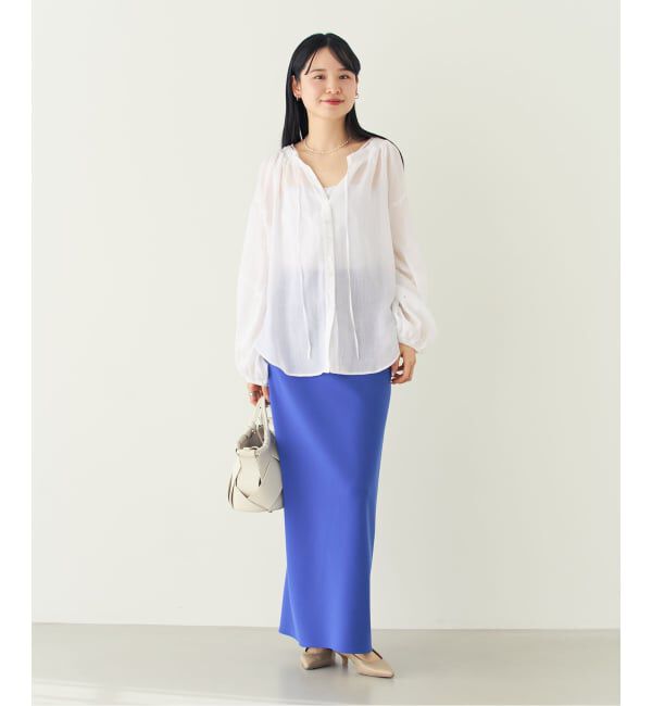 NOBLE「《追加予約・セットアップ対応》コンフォートジャージーライクタイトスカート」|スカート|