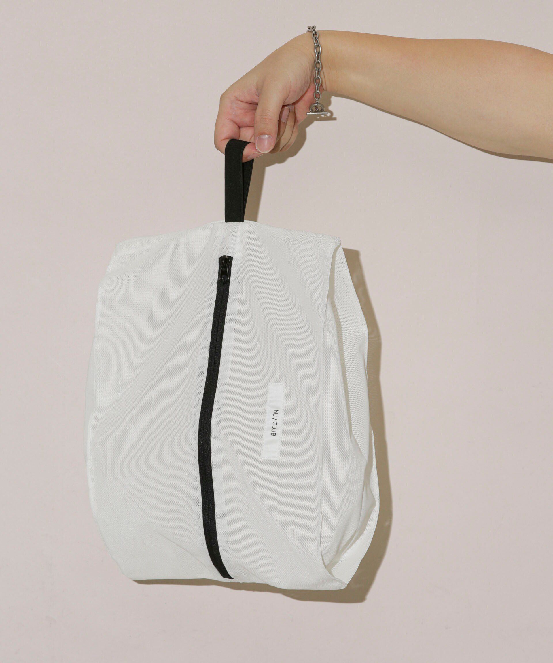 NANO universe「｢NJ/CLUB｣CARRYSTOCKKIT&BAGパッキングメッシュケース」|ショルダー・メッセンジャー|ホワイト