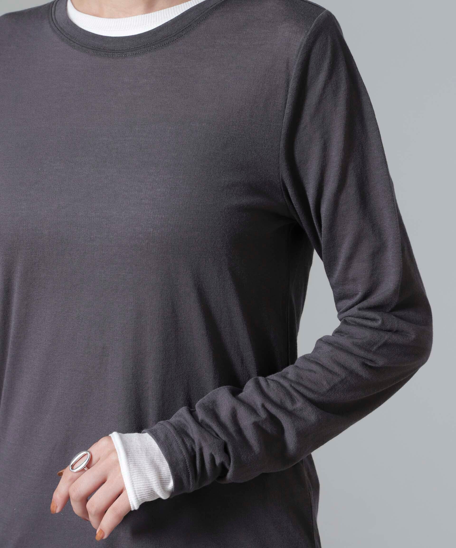 nano･universe「シアーテレコ&天竺ロンTeeセット」|Tシャツ・カットソー|