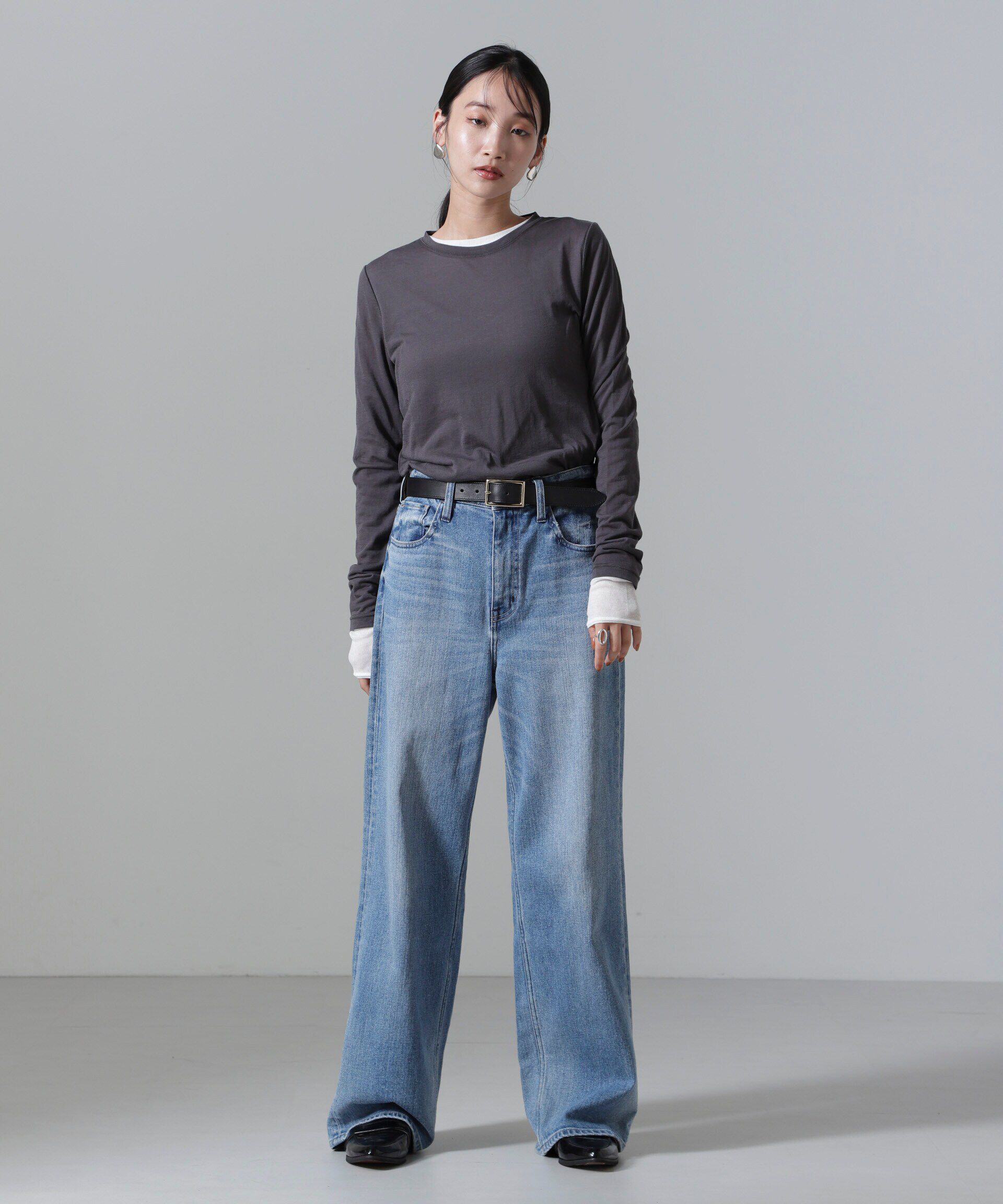 nano･universe「シアーテレコ&天竺ロンTeeセット」|Tシャツ・カットソー|