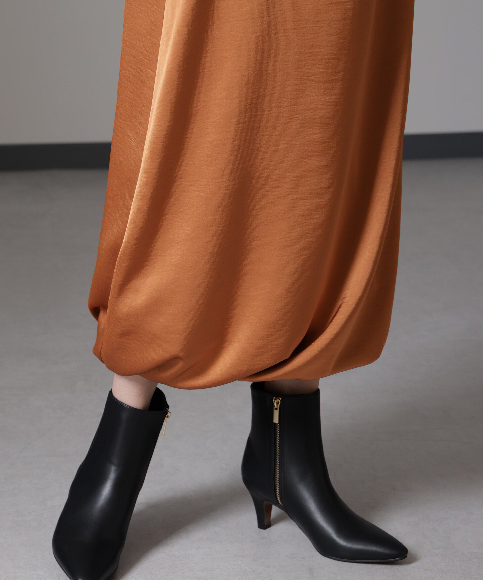 nano･universe「ウェーブサテンバルーンキャミワンピース」|ワンピース|