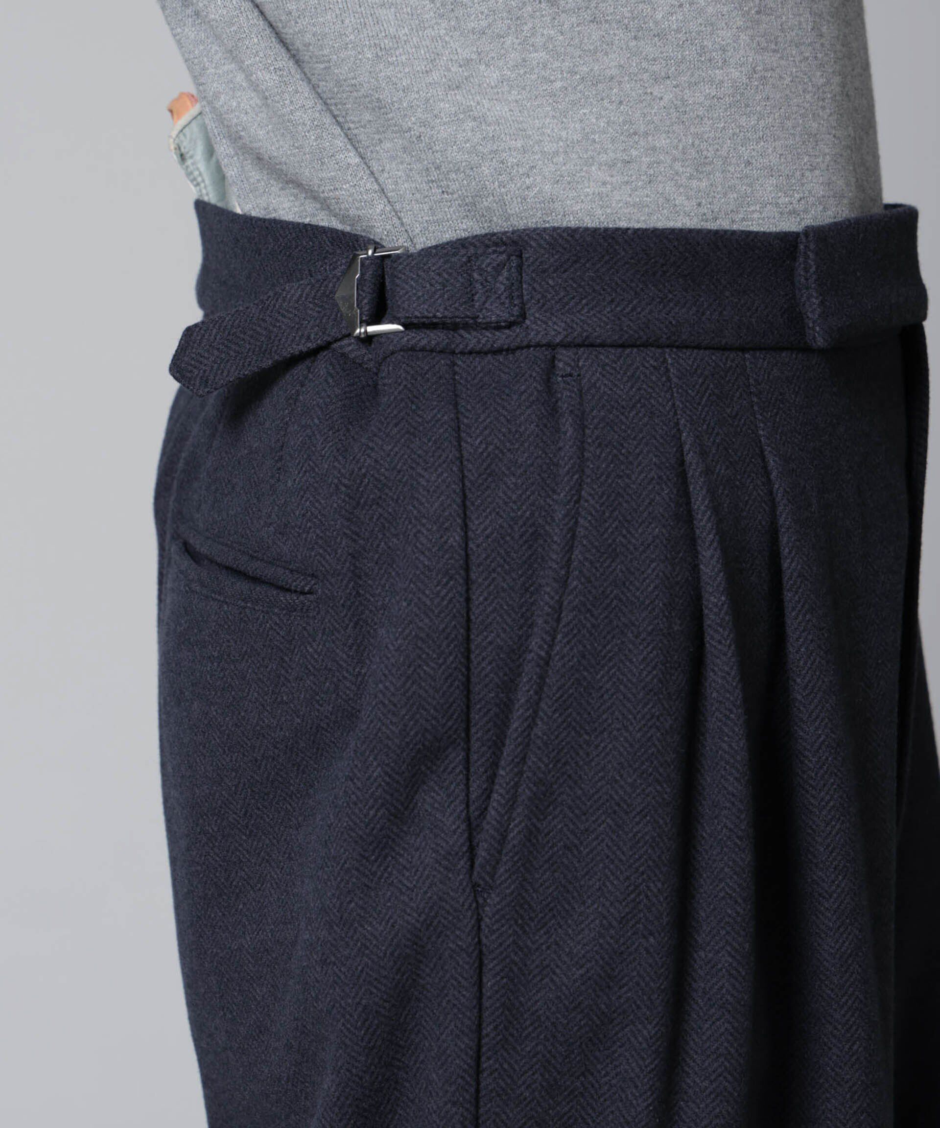 nano･universe「ツイードライク ドレストラウザー」|チノ|